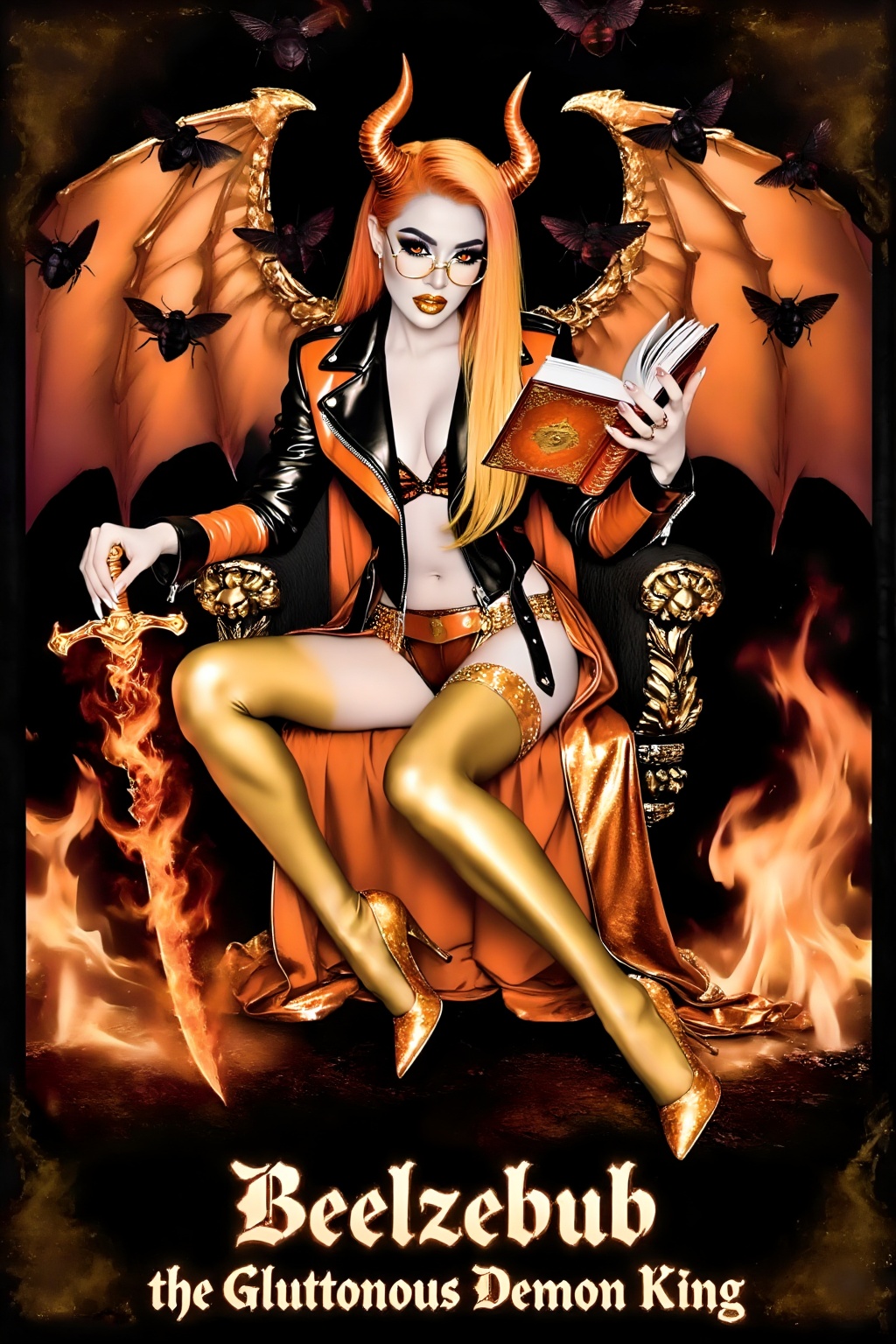 Superior Quality. Inspiration: The Sixth Deadly Sin: "Gluttony"—Beelzebub. In *Paradise Lost*,  Beelzebub was a pure and b...