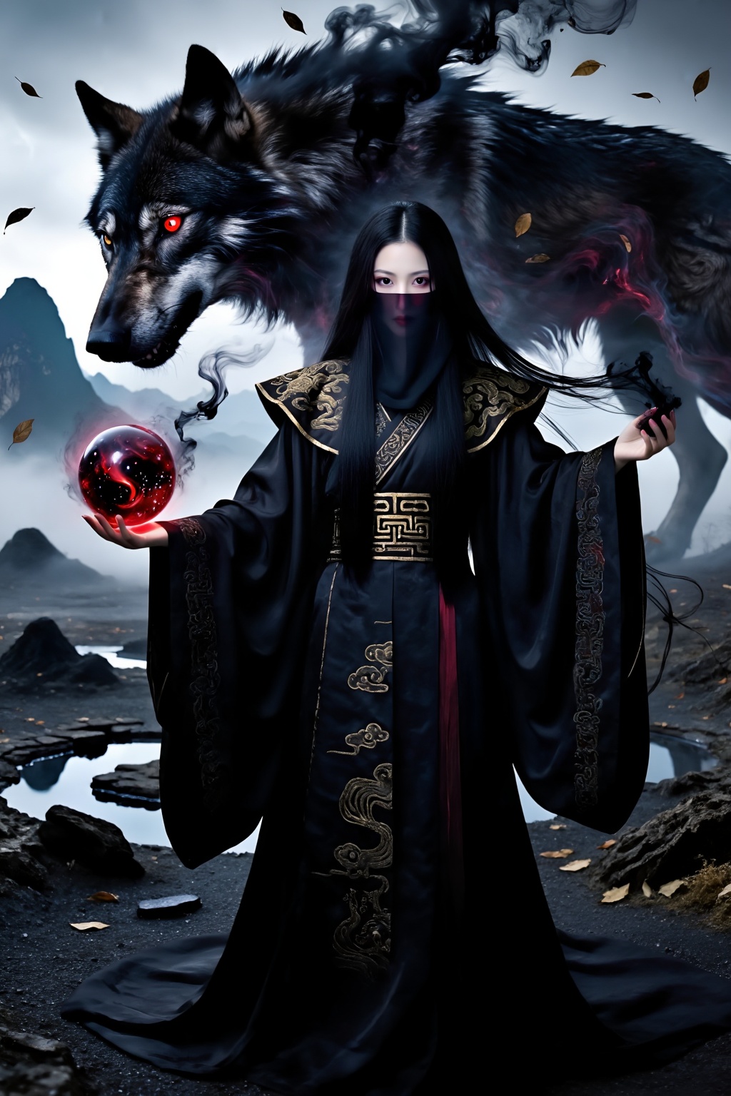 (Masterpiece,  exceptional quality,  museum-quality Chinese mythological fantasy art on Tensor.Art