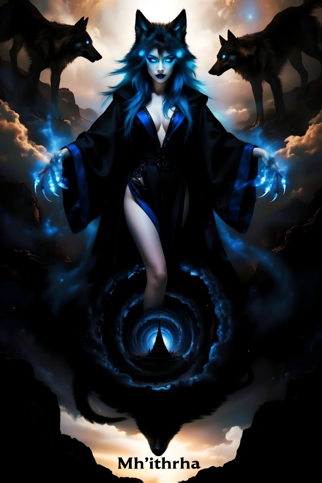 Exceptional quality,  ranked number one. Inspiration: Shadow Wolf,  Cthulhu Mythos on Tensor.Art