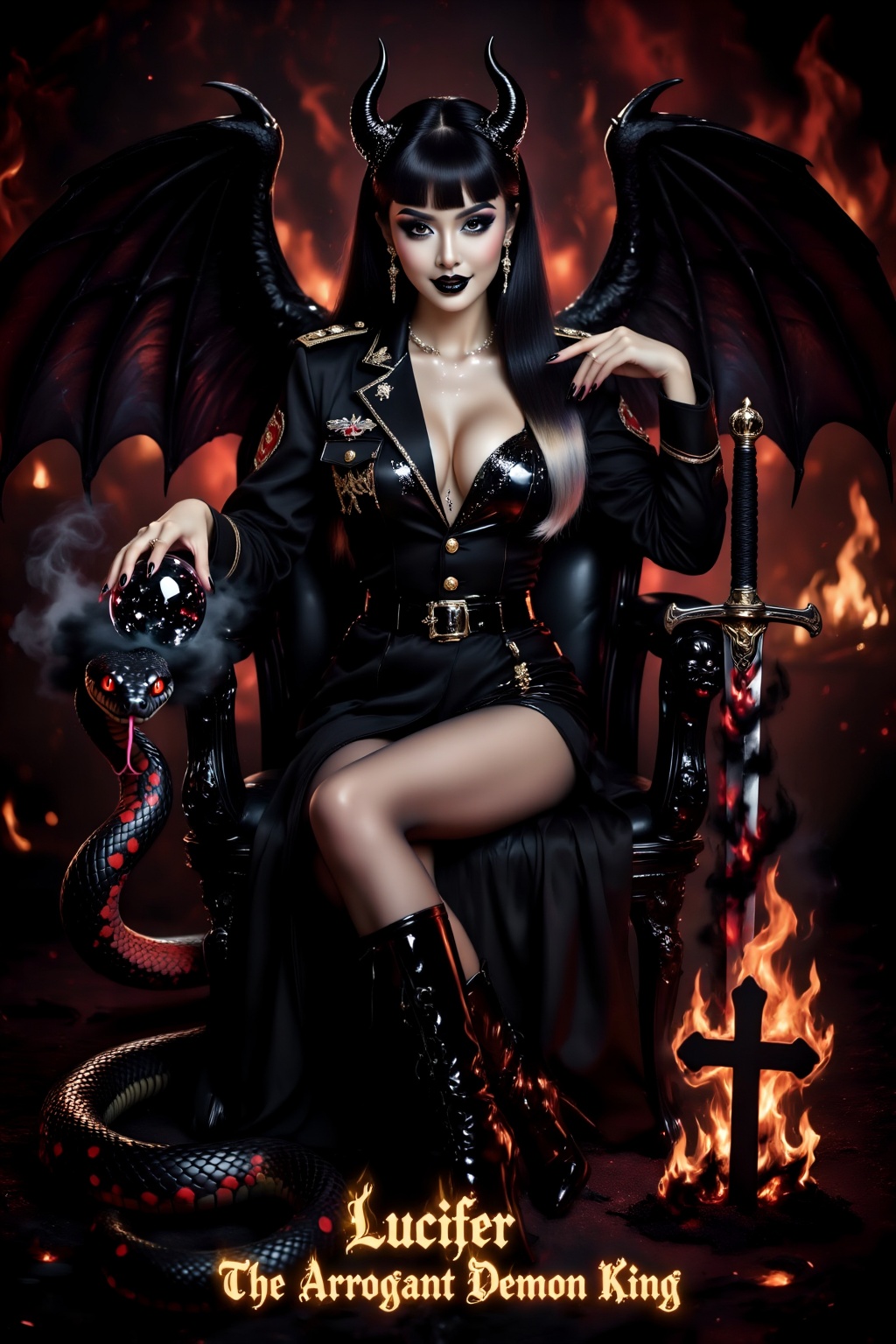 Superior Quality. Inspiration: Lucifer,  the first of the Seven Deadly Sins: "Pride." God decreed that humanity should not...