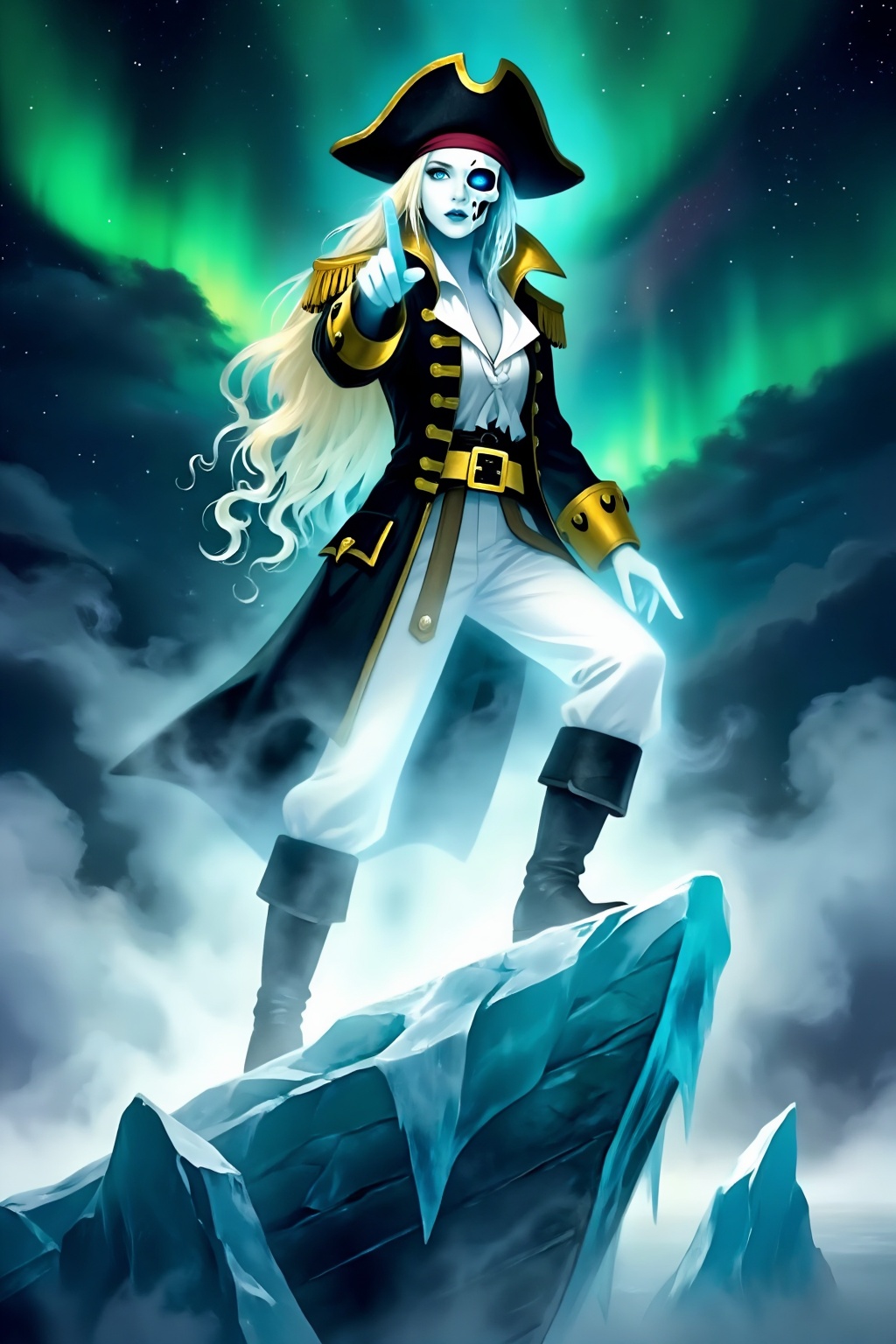 Superior quality,  ranked number one. Inspiration: Soul Ship. Close-up: Under the Arctic night sky,  a strange and mysteri...