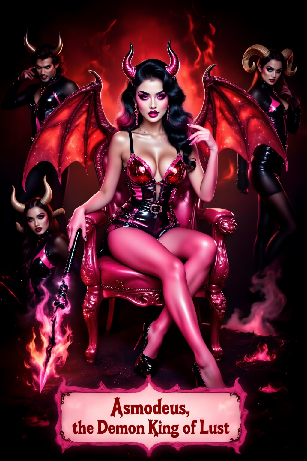 Exceptional Quality. Inspiration: The Seventh Deadly Sin: "Lust"—Asmodeus. Asmodeus is depicted as an approachable and hum...