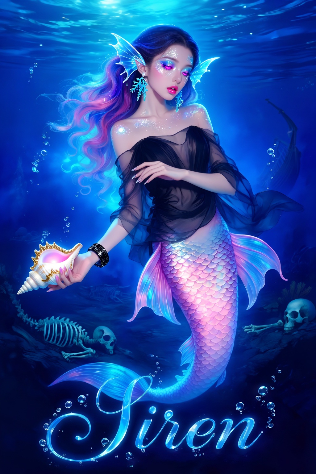 Top quality. Inspiration: Mermaids,  Sirens,  Temptation. Sirens are dangerous creatures that inhabit islands littered wit...