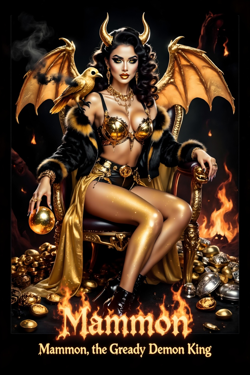 Superior quality. Inspiration: The Fifth Deadly Sin: "Greed"—Mammon. Escapism,  irresponsibility,  and wasting time. Synop...