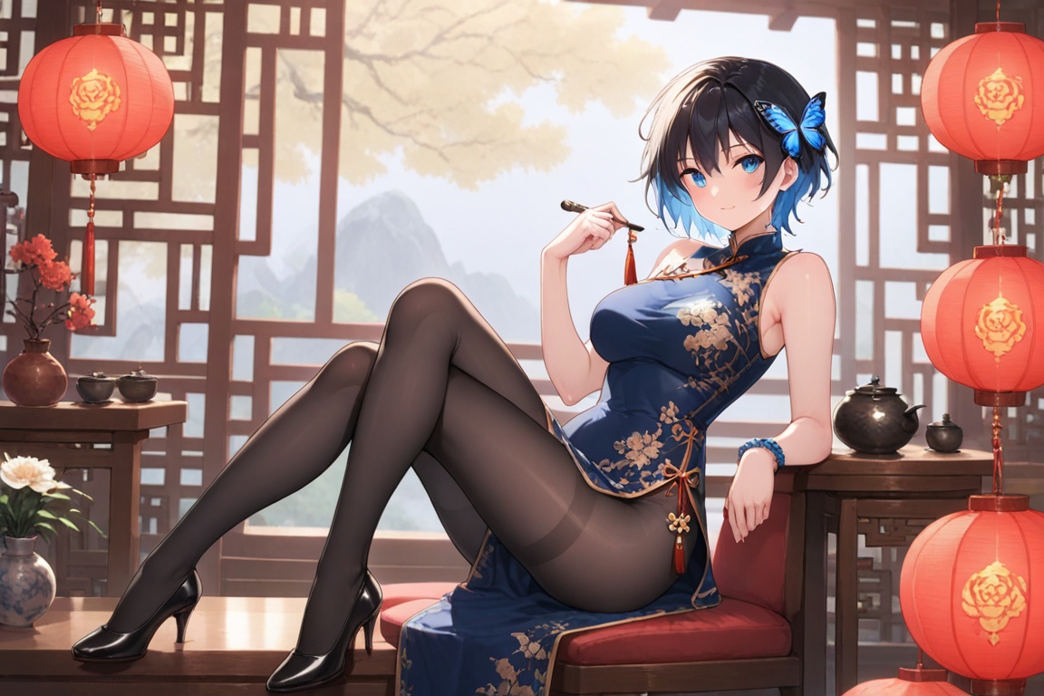 Cheongsam long dress on Tensor.Art