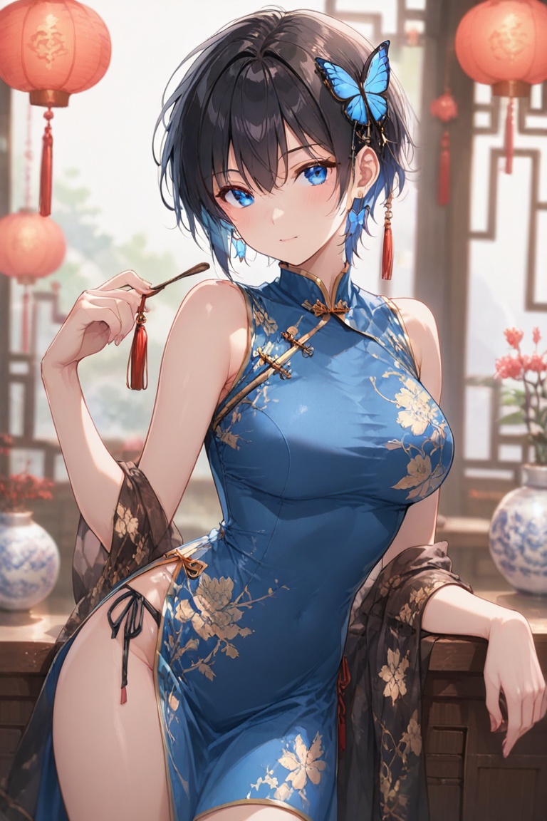 Cheongsam long dress on Tensor.Art