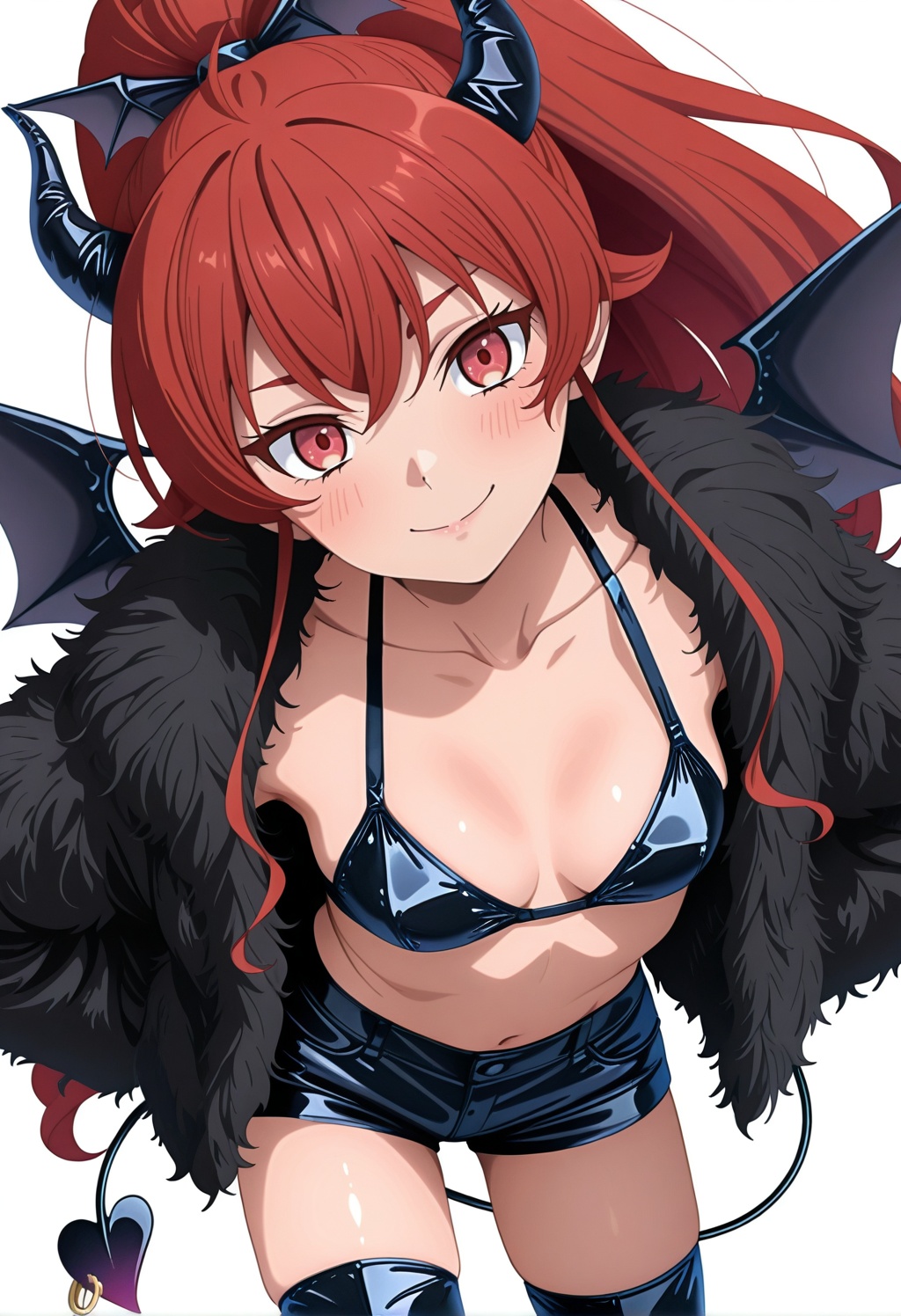 erismt,  red eyes,  red hair on Tensor.Art