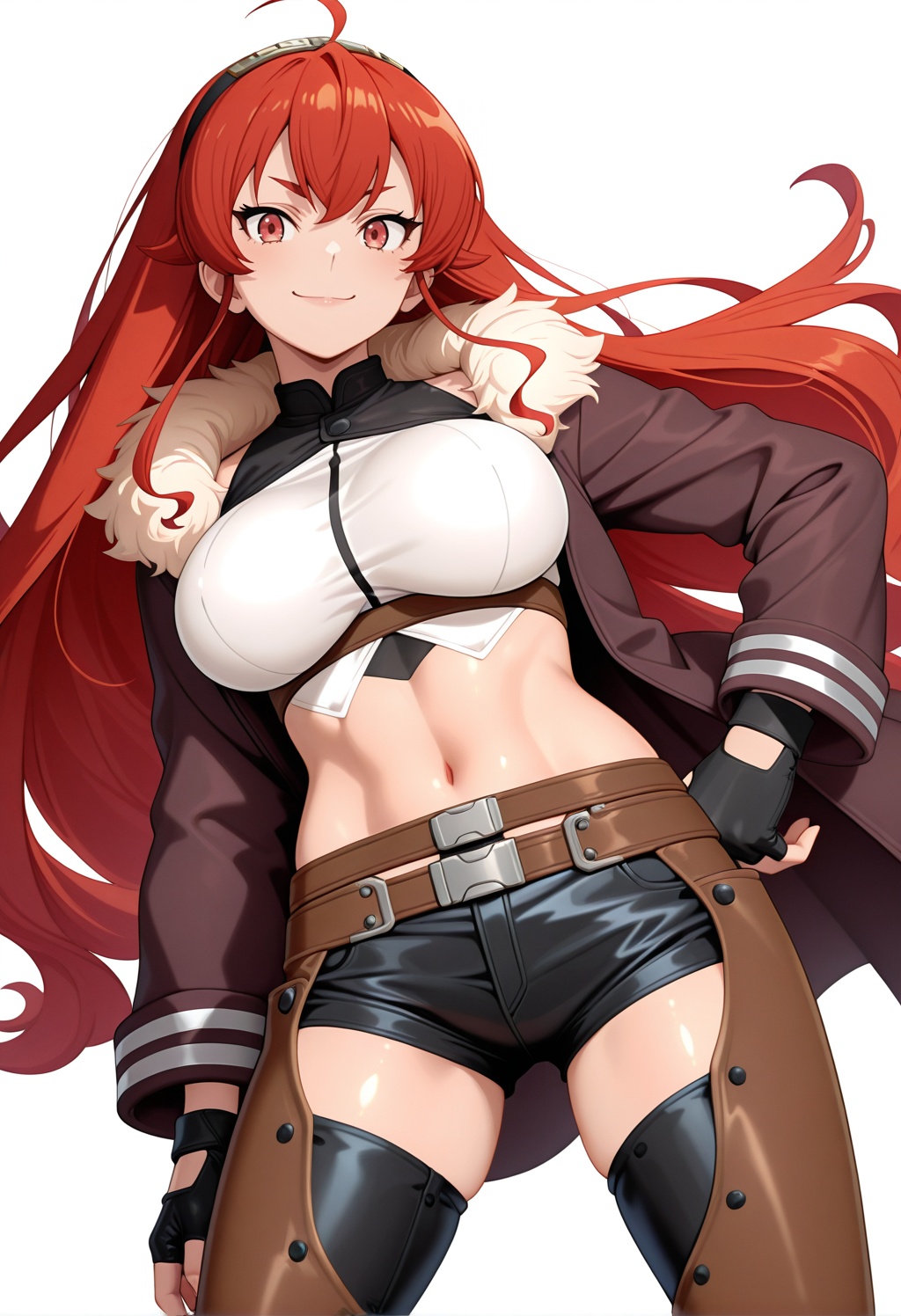 erismt,  red eyes,  red hair on Tensor.Art