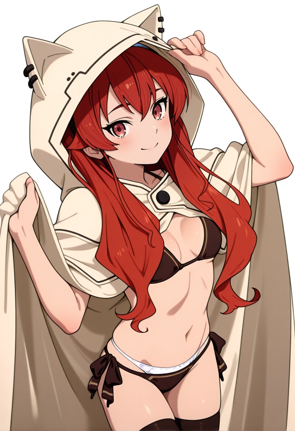 erismt,  red eyes,  red hair on Tensor.Art