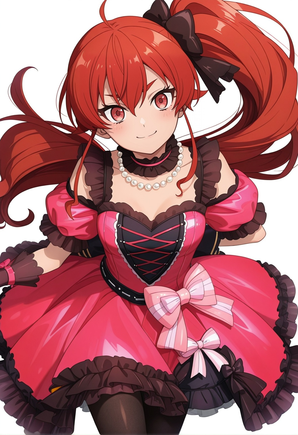 erismt,  red eyes,  red hair on Tensor.Art