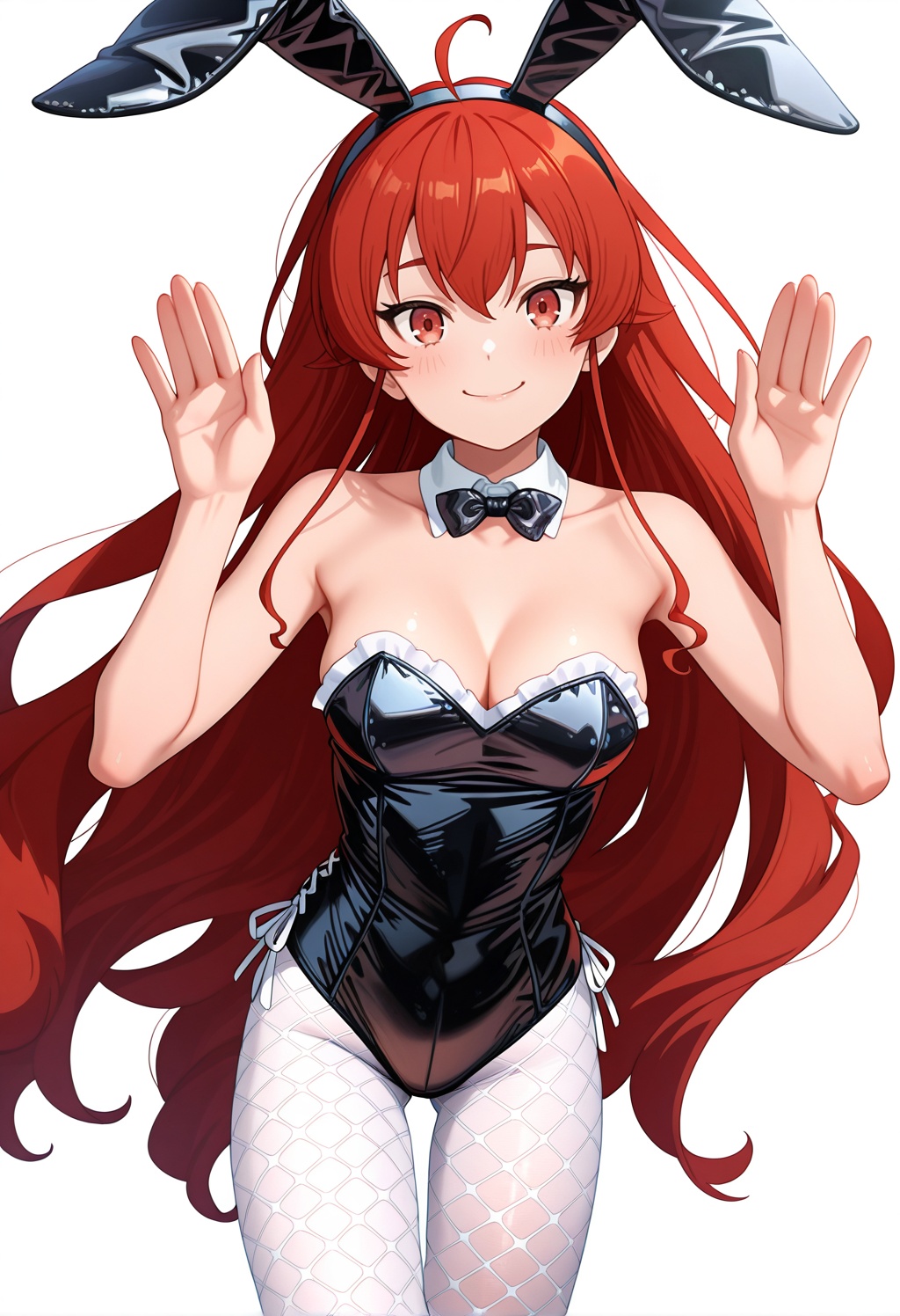 erismt,  red eyes,  red hair on Tensor.Art