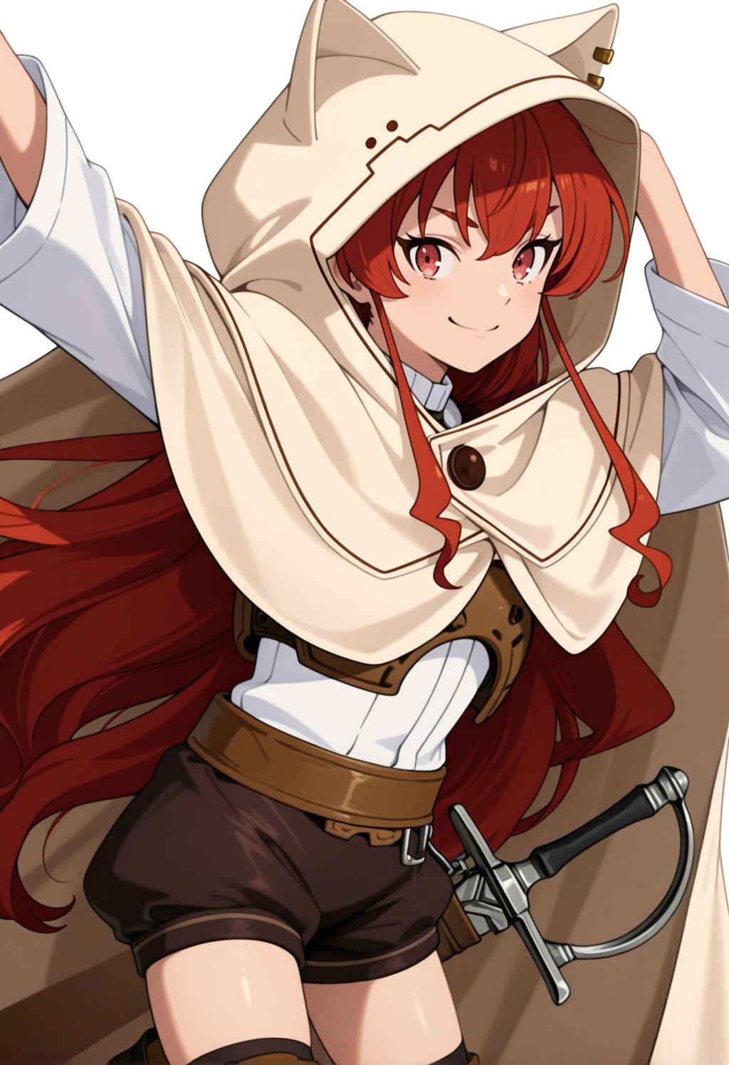erismt,  red eyes,  red hair on Tensor.Art
