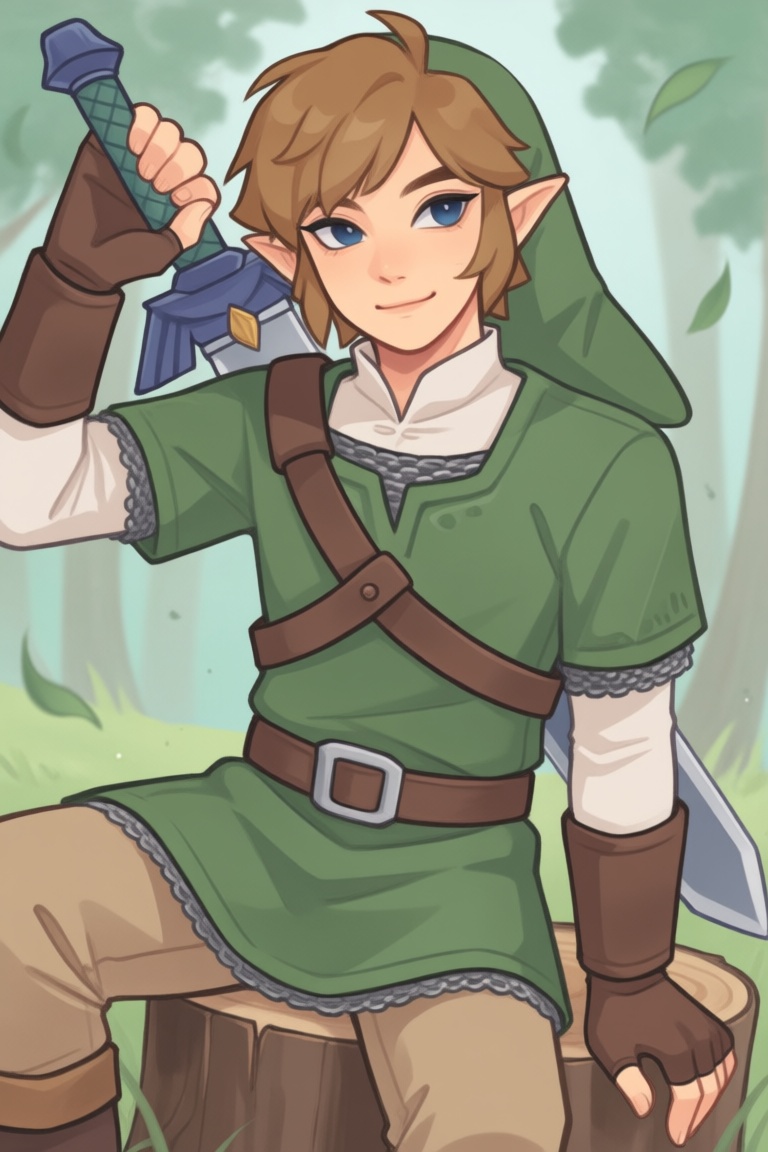 Link_(SkywardSword),  1boy,  solo on Tensor.Art