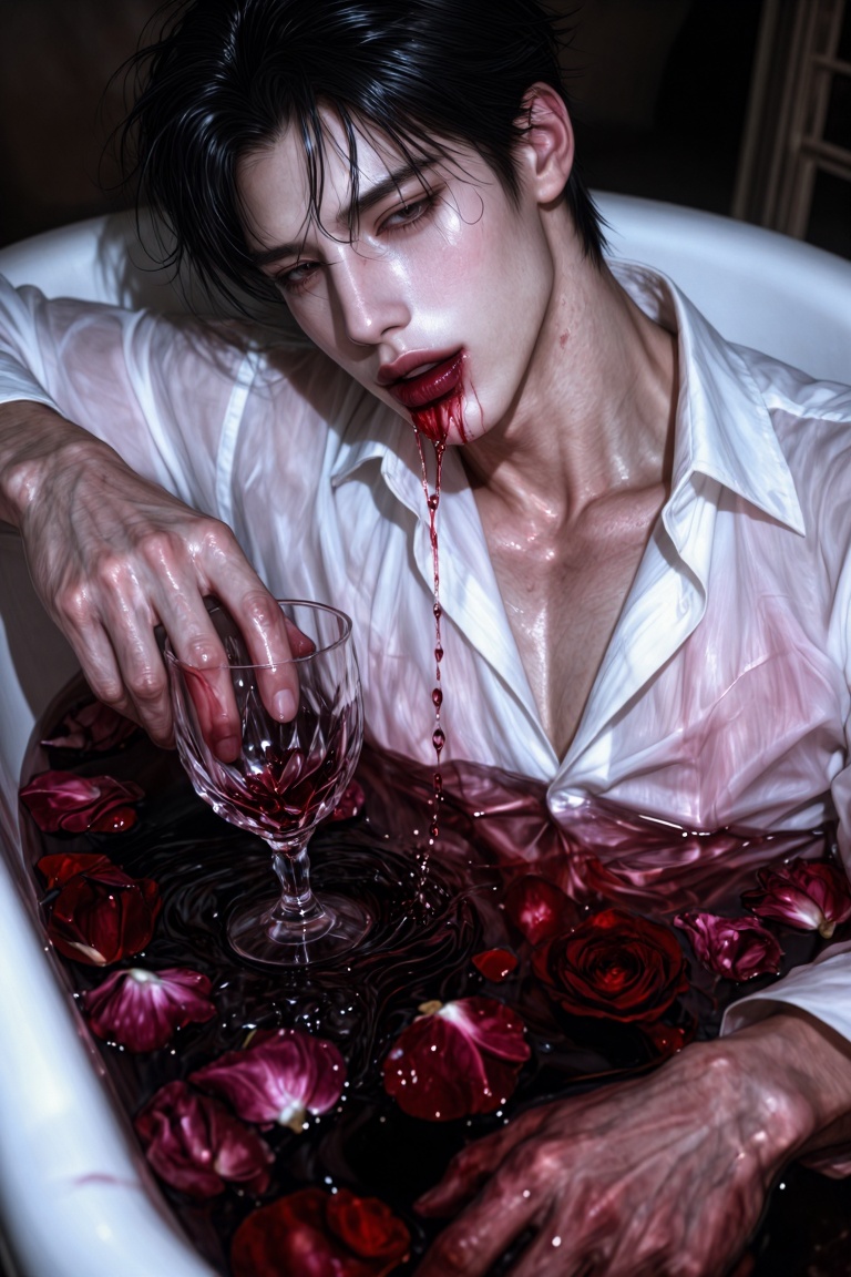 1male,  young *****,  ethereally handsome male model on Tensor.Art