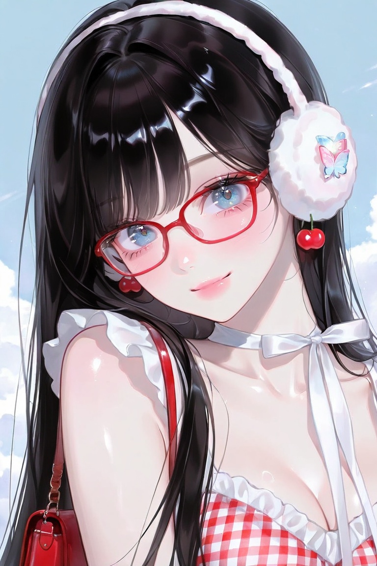 1girl,  solo,  long straight hair on Tensor.Art