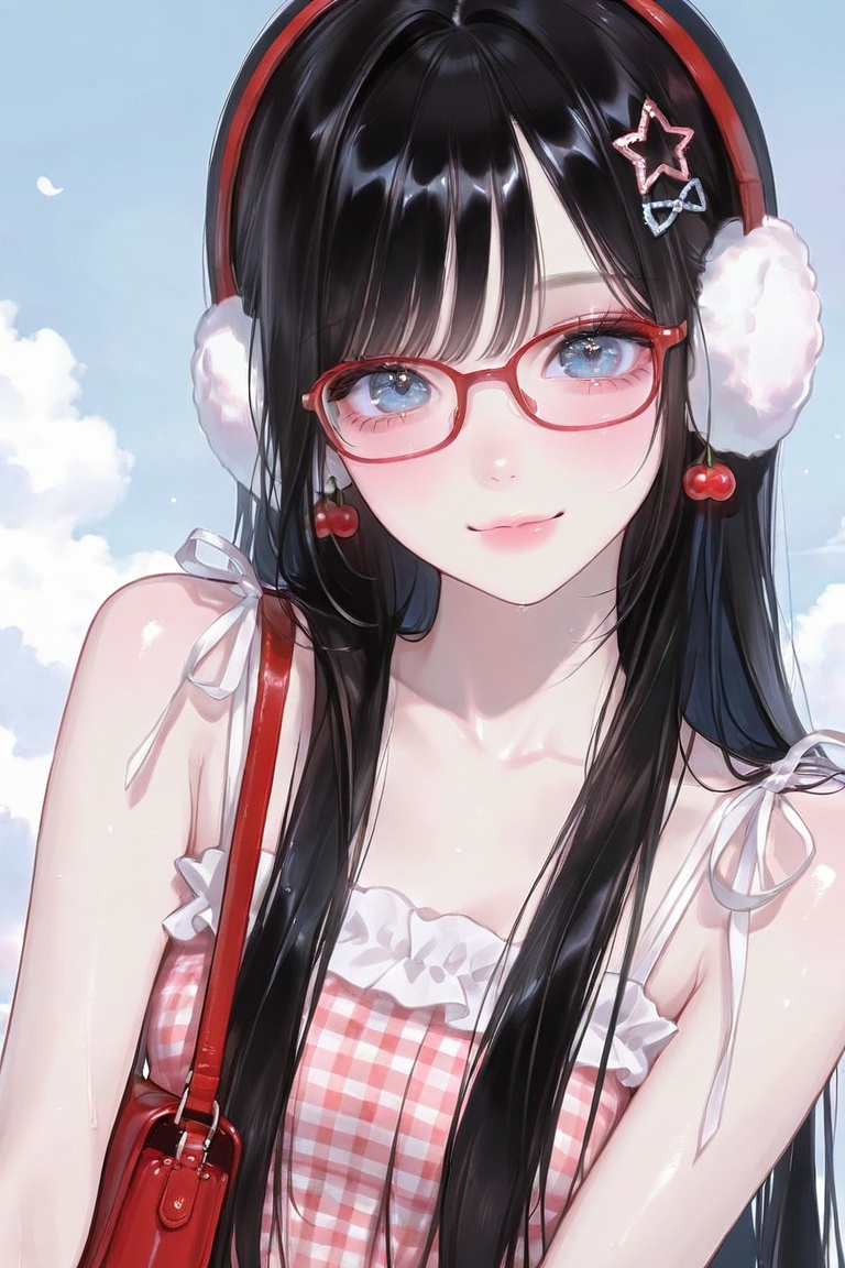 1girl,  solo,  long straight hair on Tensor.Art