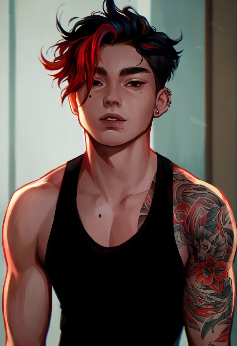 lau1,  1boy,  male focus on Tensor.Art