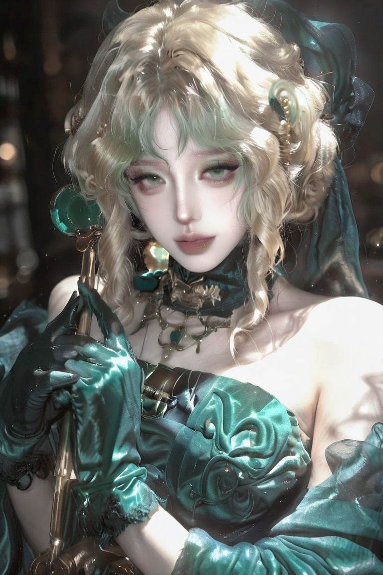 1girl,  solo,  vintage porcelain doll on Tensor.Art