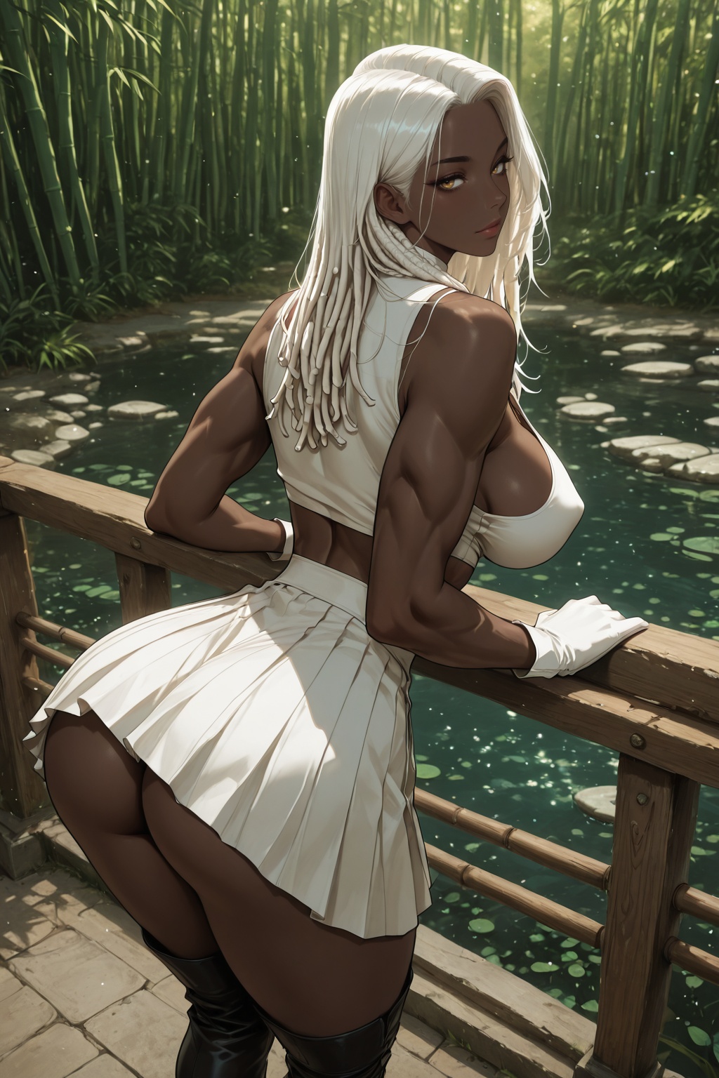 ......... ((1 girl,  solo,  muscular body on Tensor.Art