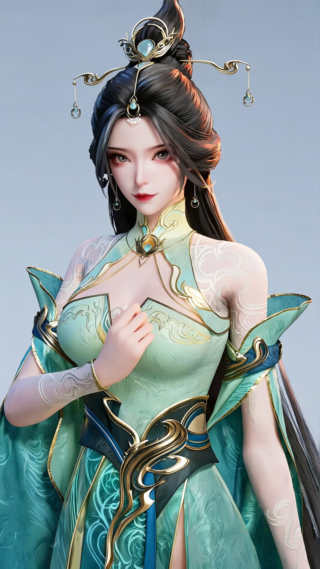 HQY clothes,  1girl,  no bra on Tensor.Art