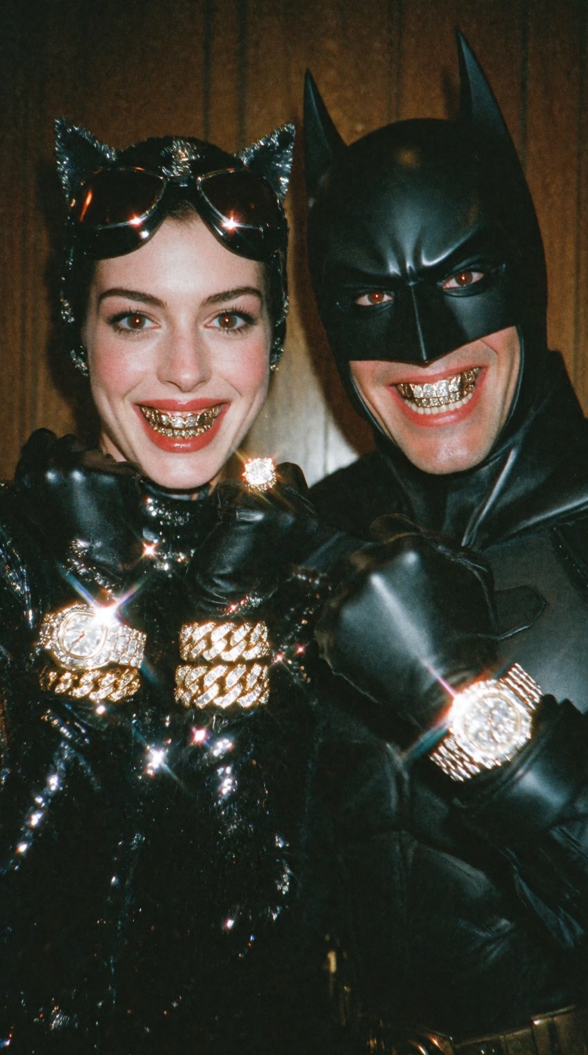 A raw,  low-fidelity candid party photograph from the mid-2000s,  captured with a harsh on Tensor.Art