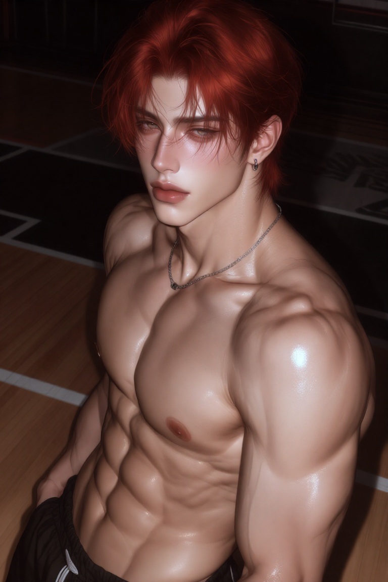 solo,  male,  masculine features on Tensor.Art