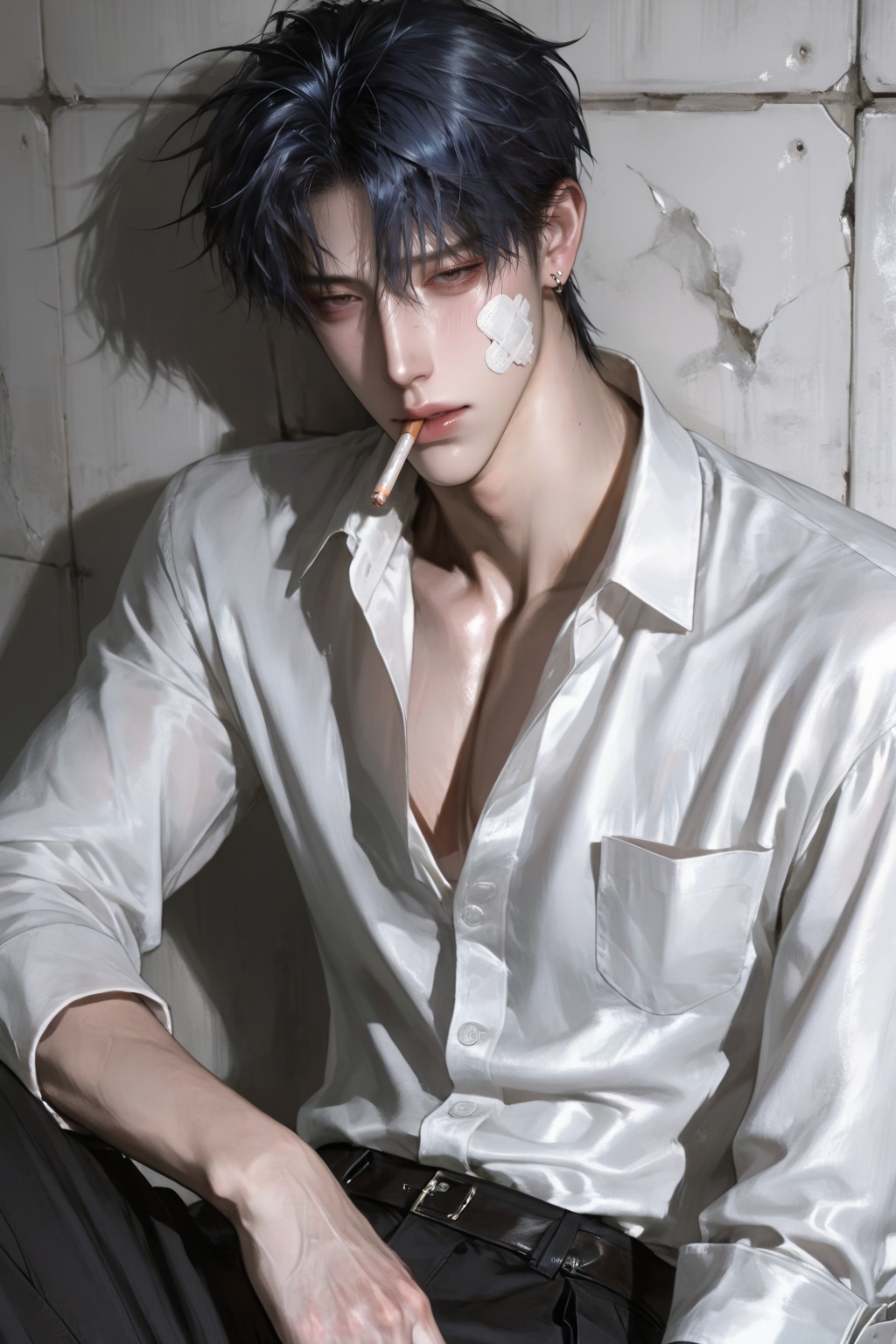 1 boy,  solo,  brown eyes on Tensor.Art