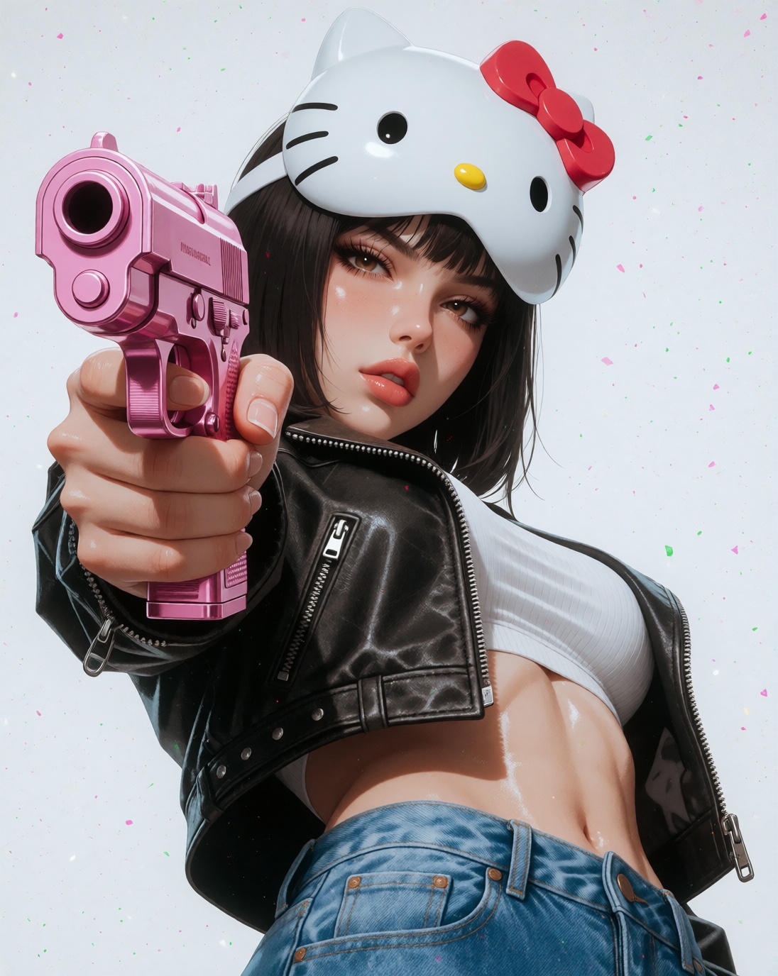Hyper-detailed 3D art,  glossy skin,  hyper-realistic lighting on Tensor.Art