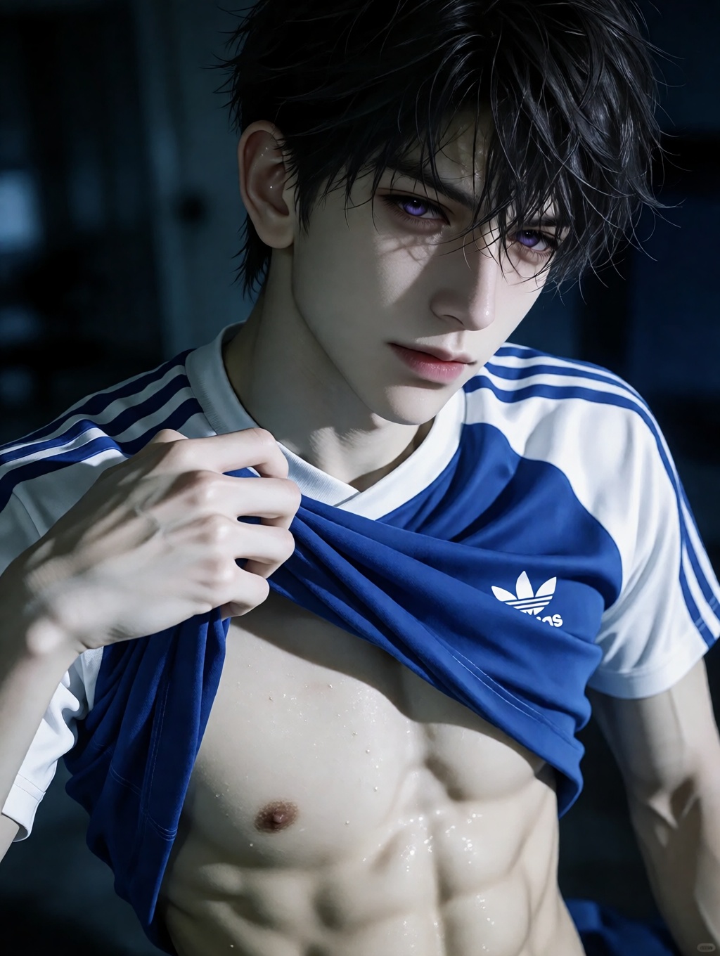 caleb,  A photo-realistic shoot from a close-up camera angle about a young asian man posing confidently while holding up a...