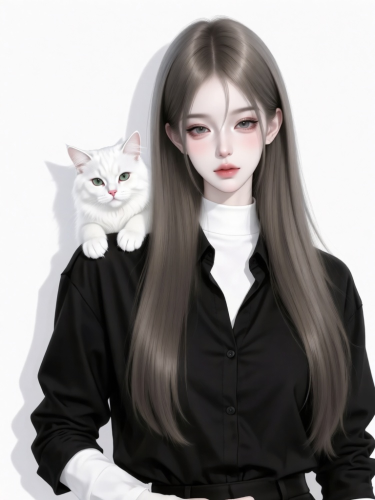 Qwen-image-迷离厌世冷感御姐 by 小狗宾利 on Tensor.Art