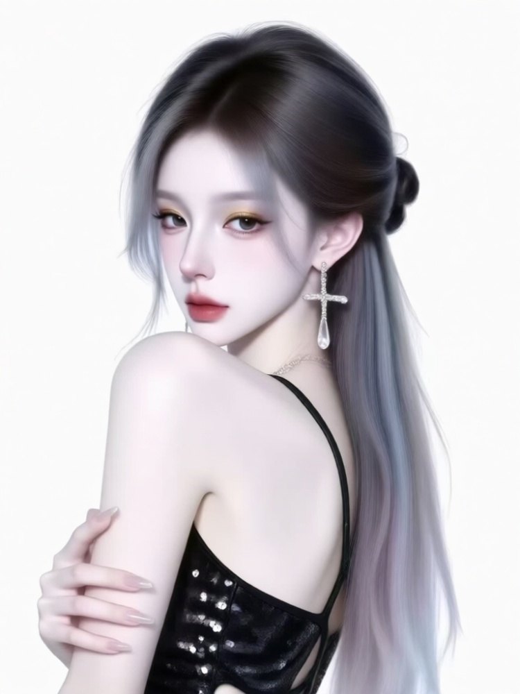Qwen-image-冷调破碎感纯神 by 小狗宾利 on Tensor.Art