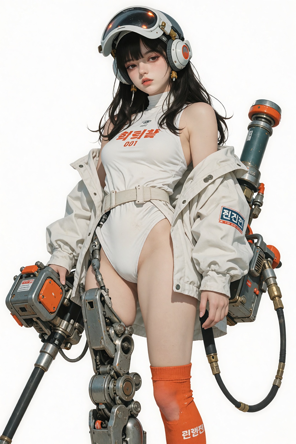 年轻女性,  东亚面孔,  黑色长发微卷垂肩 on Tensor.Art