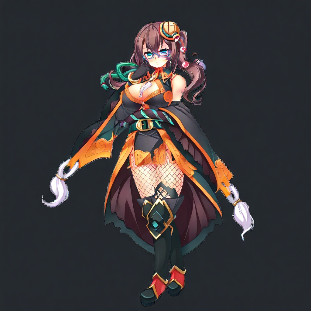 1girl,  solo,  brown hair on Tensor.Art