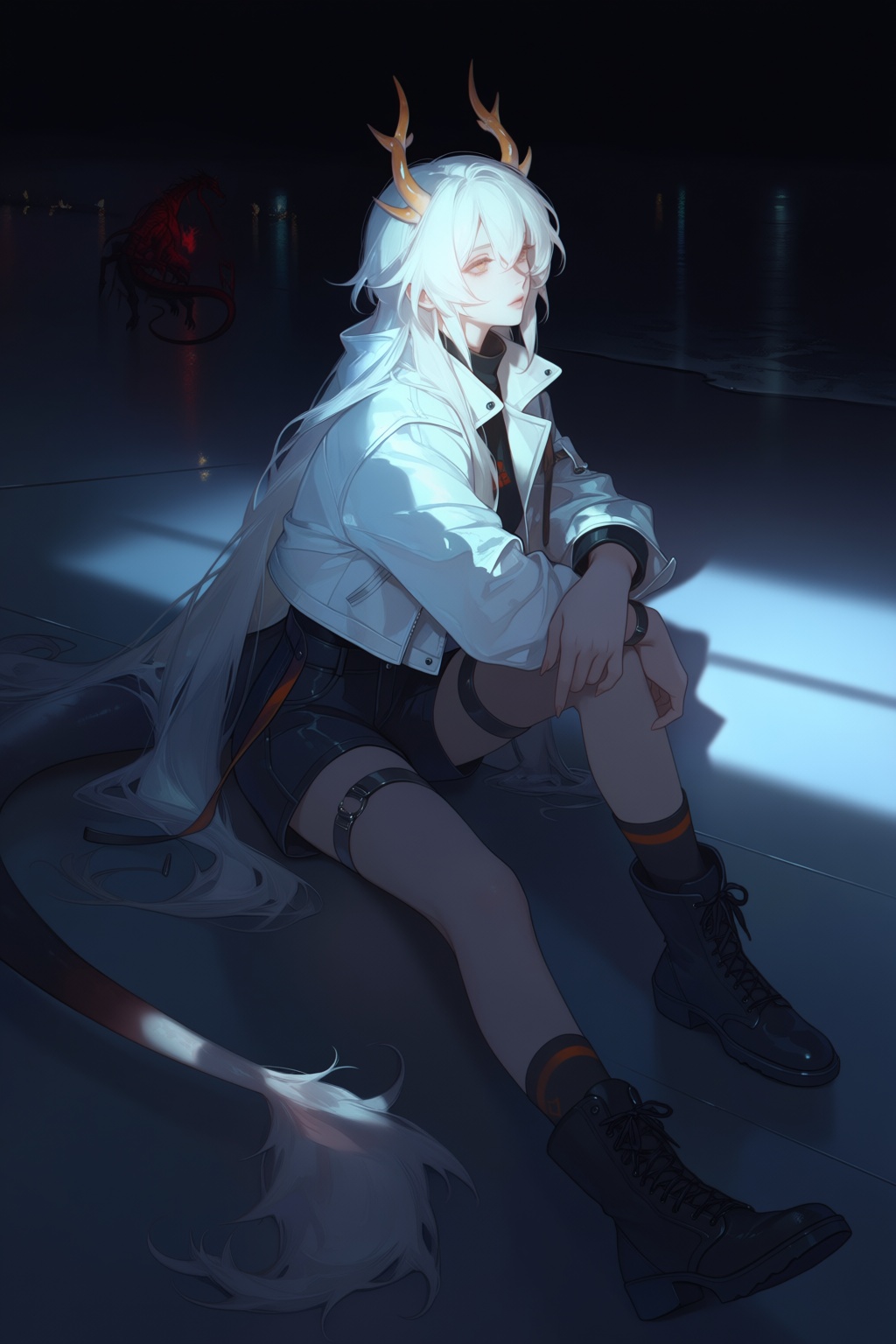 1girl,  solo,  long hair on Tensor.Art