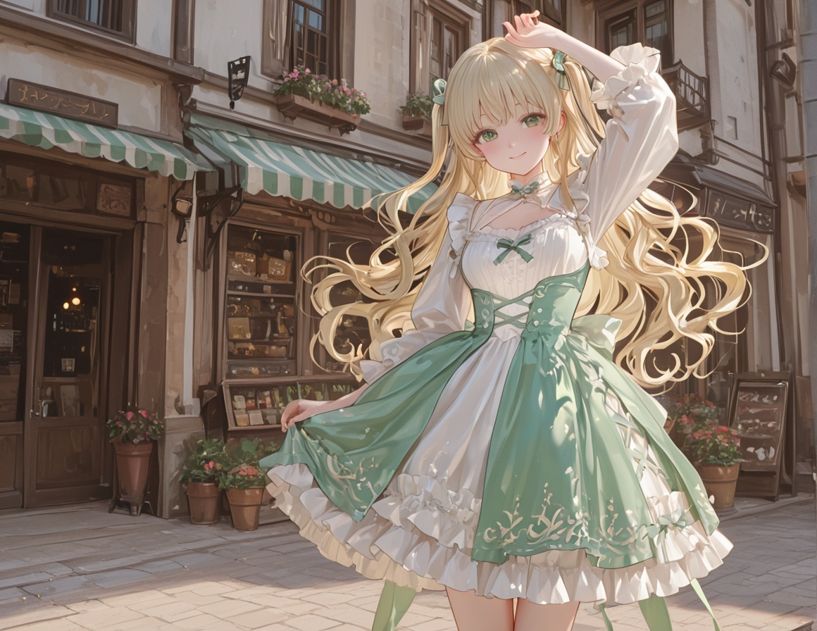 1girl,  solo,  blonde hair on Tensor.Art