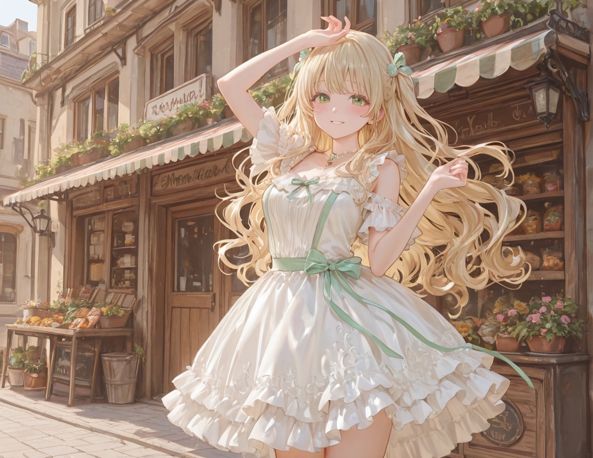 1girl,  solo,  blonde hair on Tensor.Art