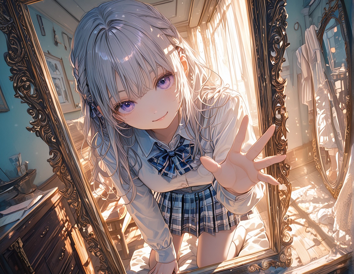 1girl,  looking at viewer,  playful expression on Tensor.Art
