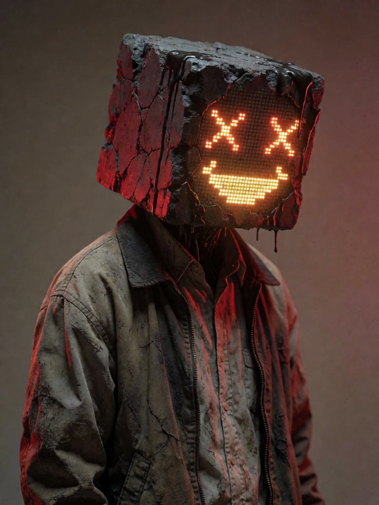 zidiusArt,  A solitary humanoid figure stands in an undefined,  neutral space on Tensor.Art