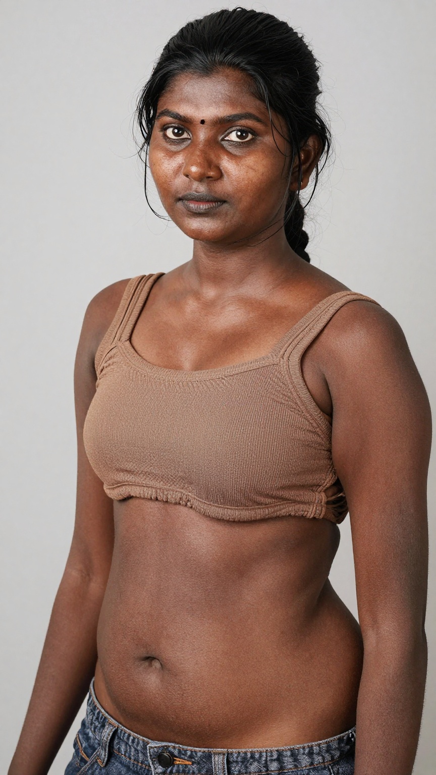 Indian dusky,  casual look,  without makeup on Tensor.Art