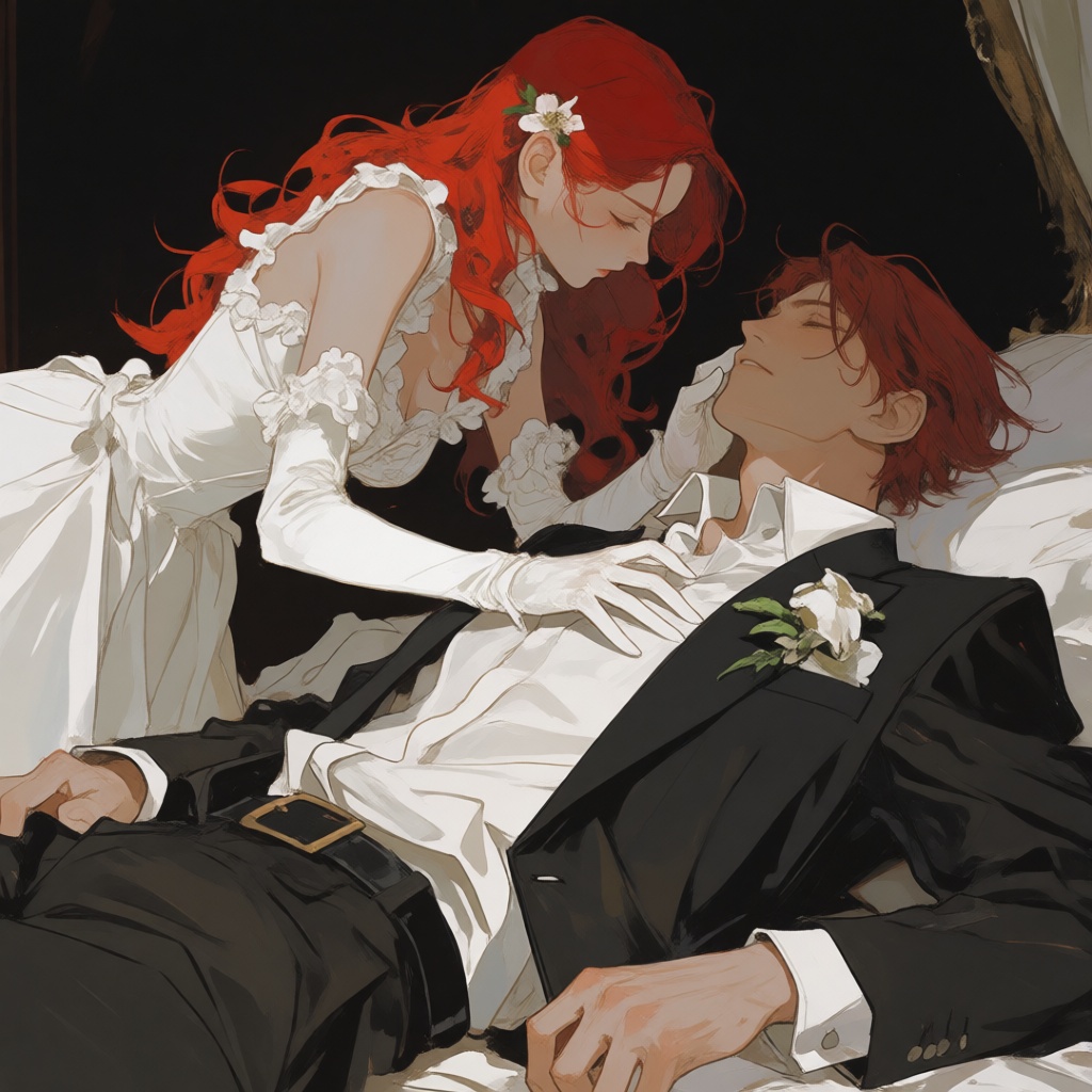 niji-siji,  anime style,  couple on Tensor.Art