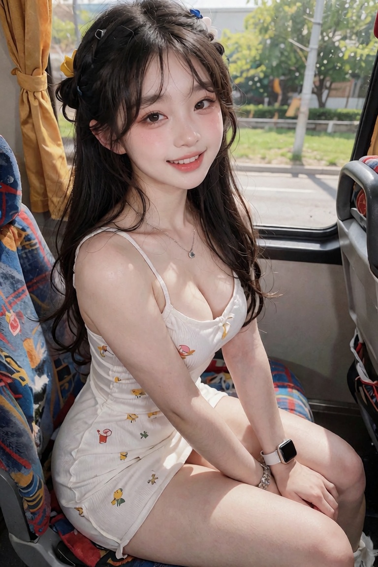 Fair rosy skin,  cheek blush eye blush 1 girl ,  Chinese girl with black long hair on Tensor.Art
