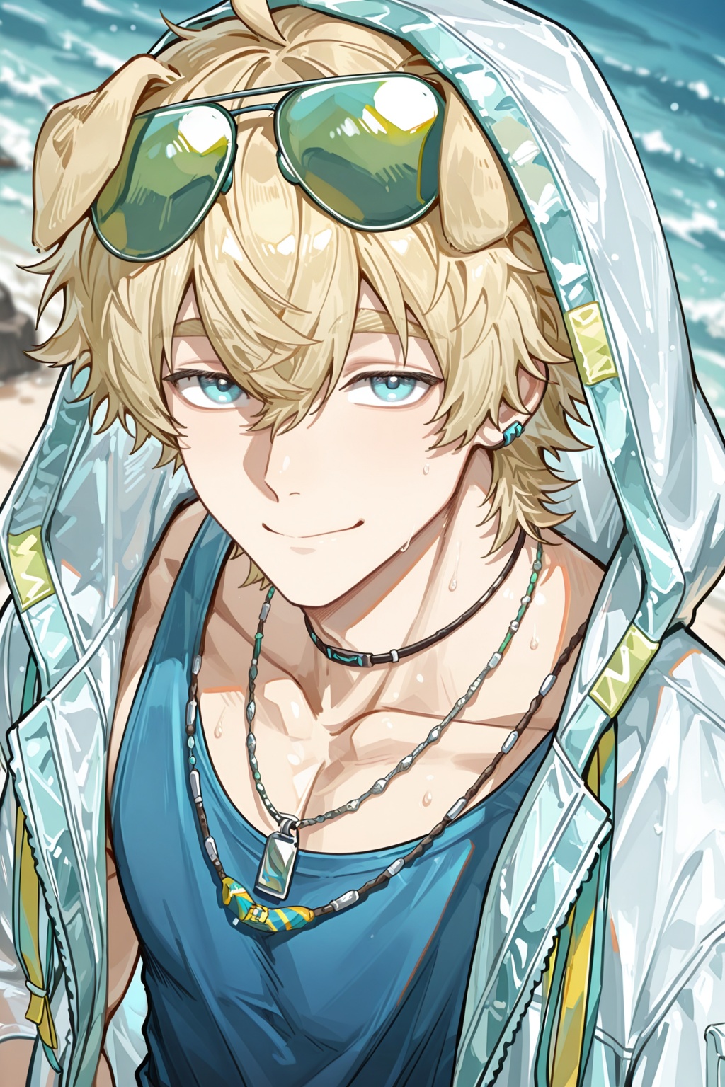male focus,  1boy,  tequila \(arknights\) on Tensor.Art