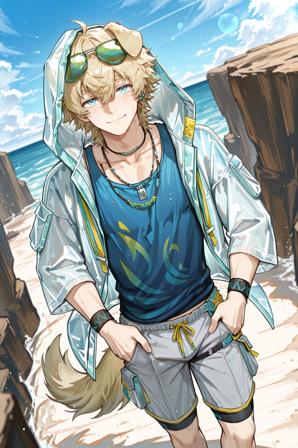 male focus,  1boy,  tequila \(arknights\) on Tensor.Art