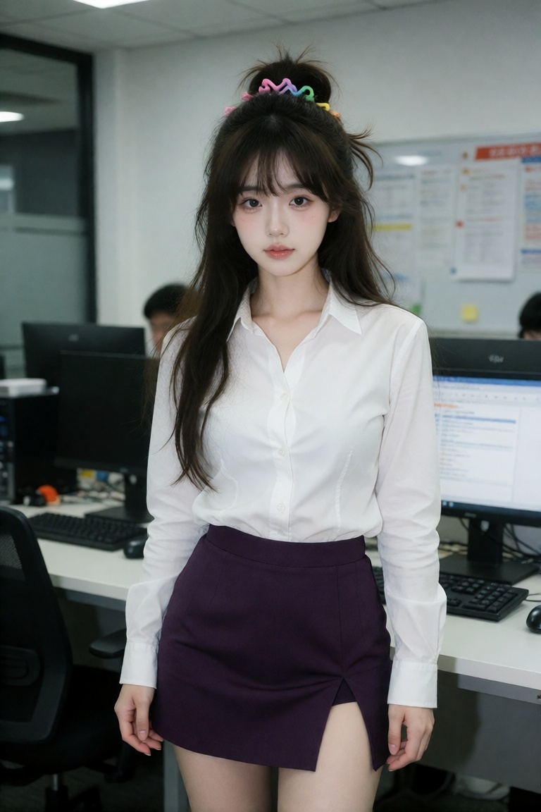 少女任敏,  skin is fair,  aegyo sal on Tensor.Art