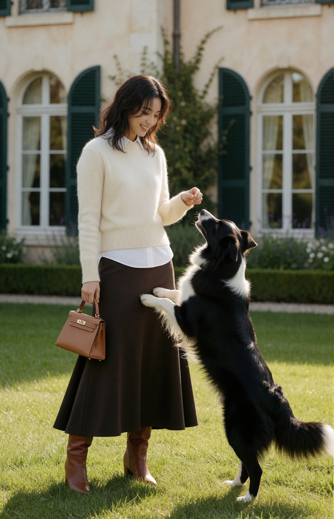cinematic luxury lifestyle fashion editorial,  full-body portrait of a naturally elegant beautiful 20yo Korean woman,  har...