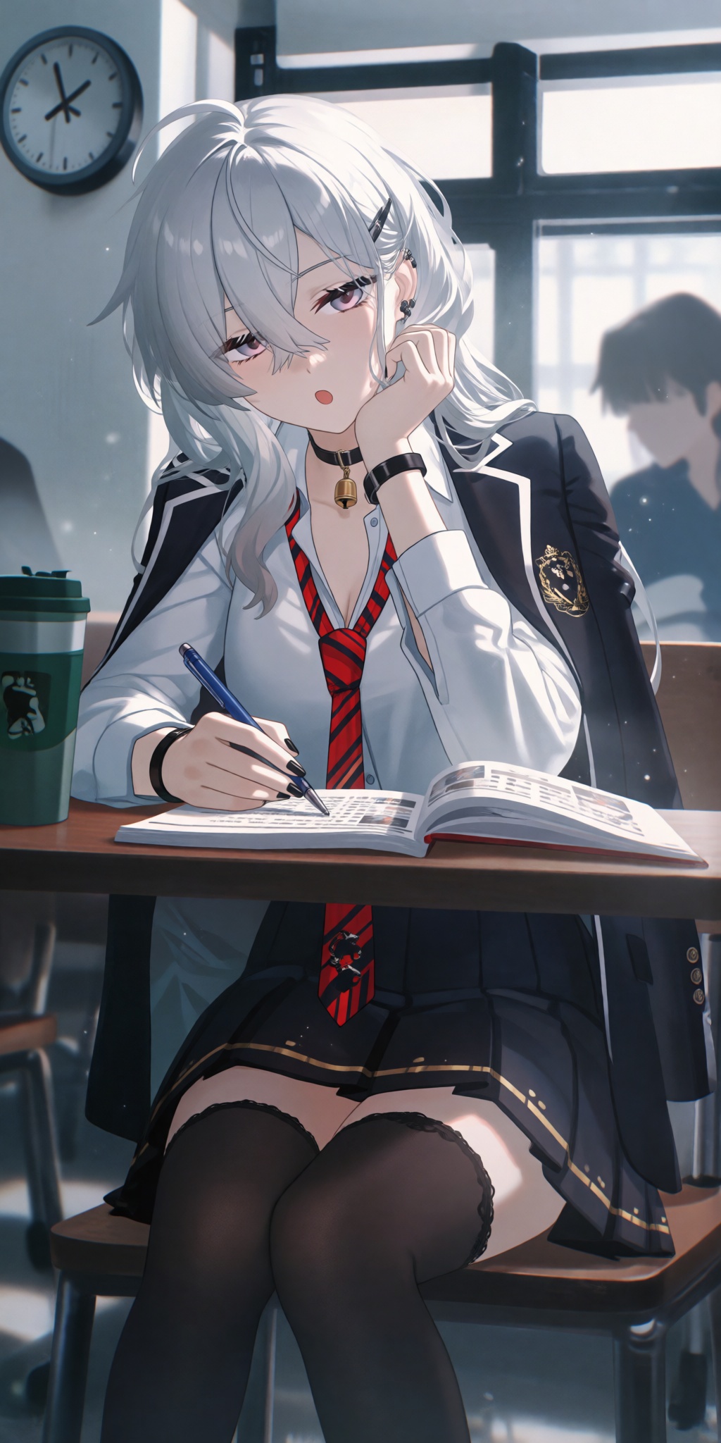 A cinematic MMD-style 3D anime render with a dreamy and ethereal atmosphere,  soft natural lighting,  delicate character d...