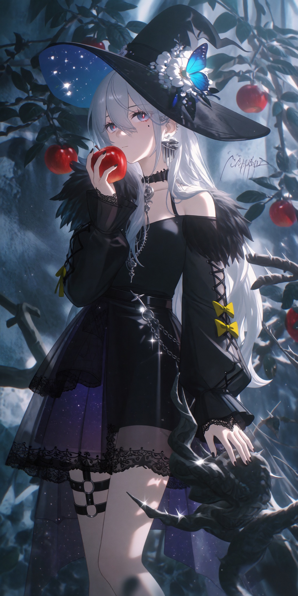 A cinematic MMD-style 3D anime render with a dreamy and ethereal atmosphere,  soft natural lighting,  delicate character d...