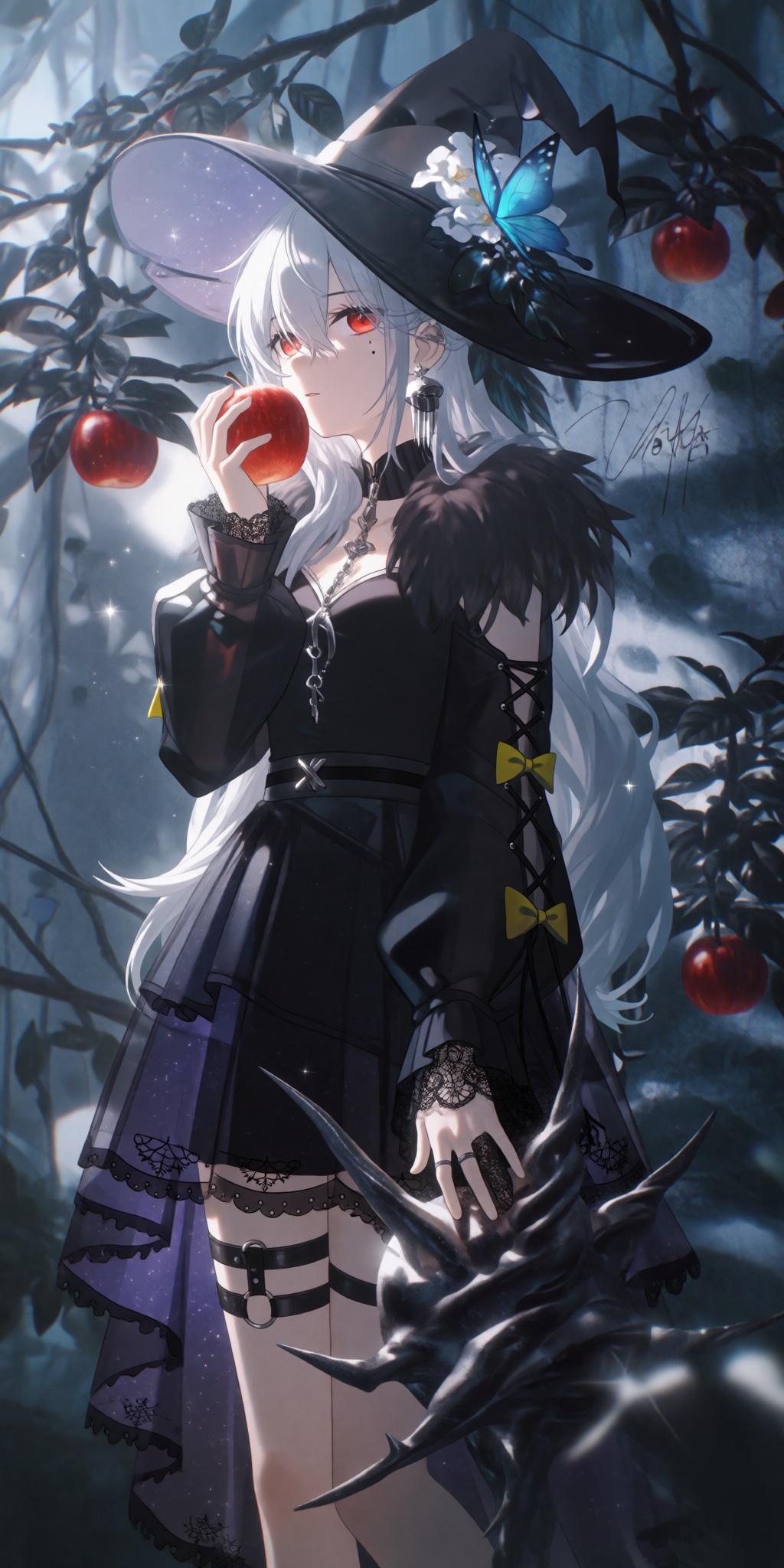 A cinematic MMD-style 3D anime render with a dreamy and ethereal atmosphere,  soft natural lighting,  delicate character d...