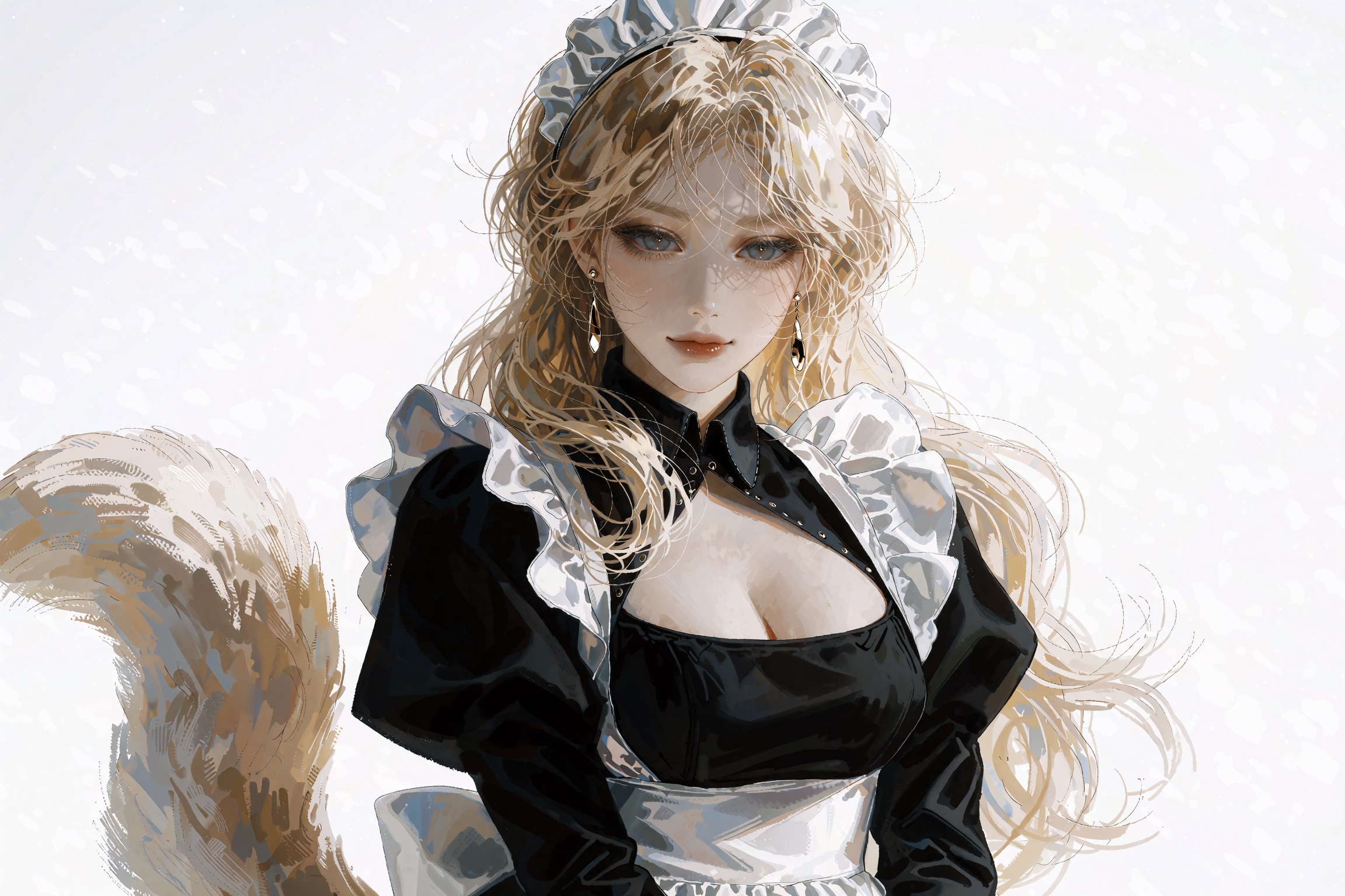 @**1EXTR,  @**1EXTR,  A waist-up portrait of a fair-skinned woman with voluminous on Tensor.Art