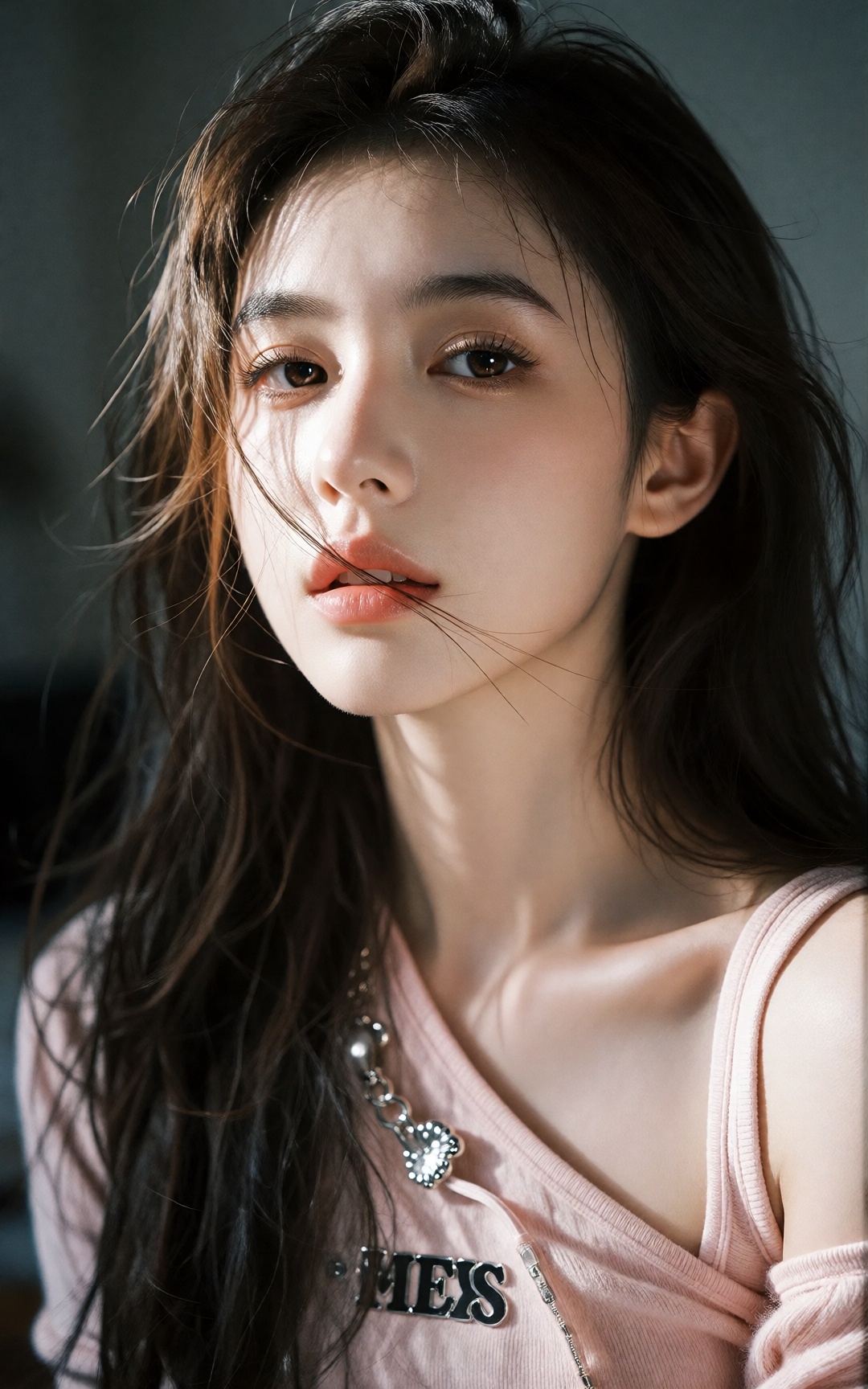 照片中是一位年轻的亚洲女性,  一位长发及腰模样可爱的女生,  构图随意却尽显生活中的绚丽日常 on Tensor.Art